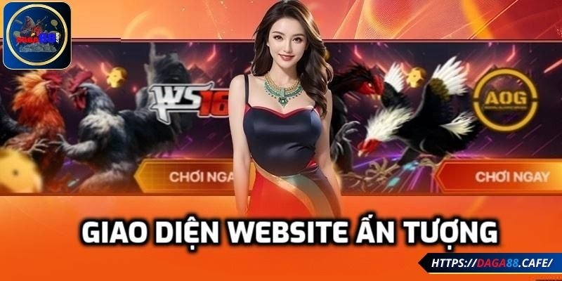 Giao diện website ấn tượng