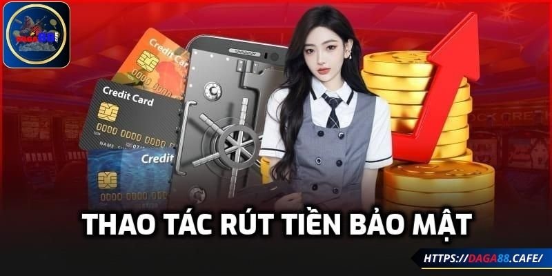 Thao tác rút tiền bảo mật